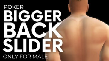 Bigger Back Slider by Poker at Mod The Sims 4