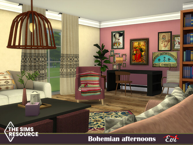 Bohemian Afternoons Livingroom by evi at TSR