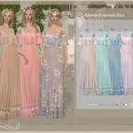 Bohemian Bridesmaids Dress by DanSimsFantasy at TSR