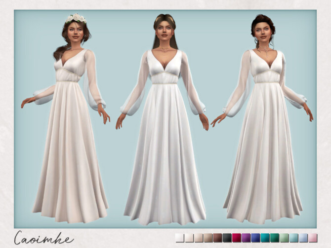 Bohemian Wedding Caoimhe Dress by Sifix at TSR