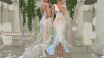 Bohemian Wedding Dress Alsine by DanSimsFantasy at TSR