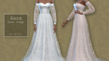 Bohemian Wedding Sara Gown by Pipco at TSR