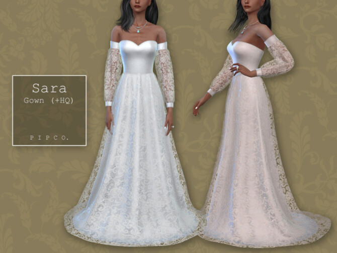 Bohemian Wedding Sara Gown by Pipco at TSR