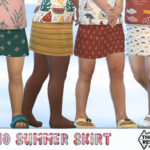 Boho Summer Mini Skirt by Pelineldis at TSR