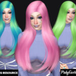 Bonus recolor of JavaSims SideShow hair by PinkyCustomWorld at TSR