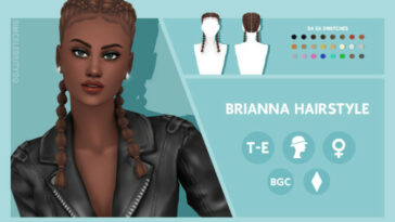 Brianna Hairstyle by simcelebrity00 at TSR