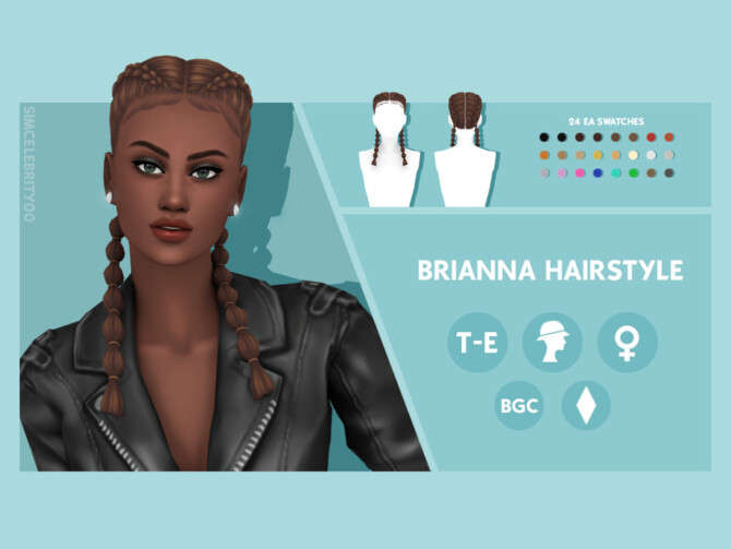 Brianna Hairstyle by simcelebrity00 at TSR