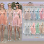 Bridesmaid dress Catleya by DanSimsFantasy at TSR