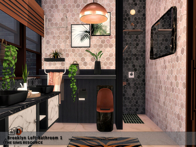 Brooklyn Loft bathroom by Danuta720 at TSR