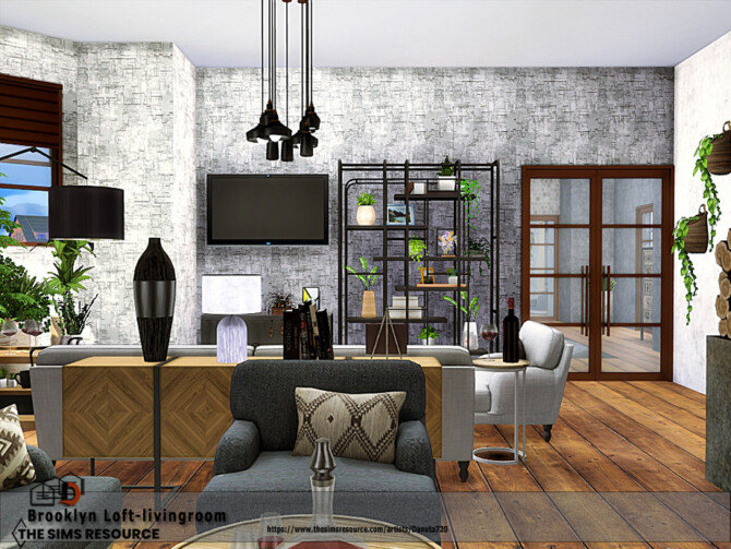 Brooklyn Loft livingroom by Danuta720 at TSR