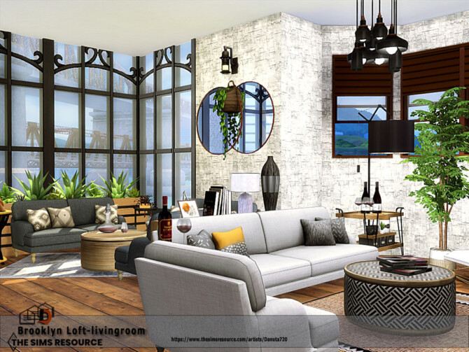 Brooklyn Loft livingroom by Danuta720 at TSR