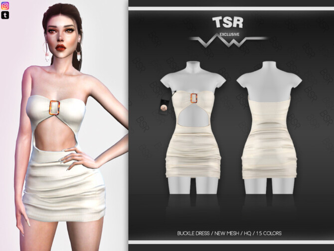 Buckle Dress BD528 by busra-tr at TSR