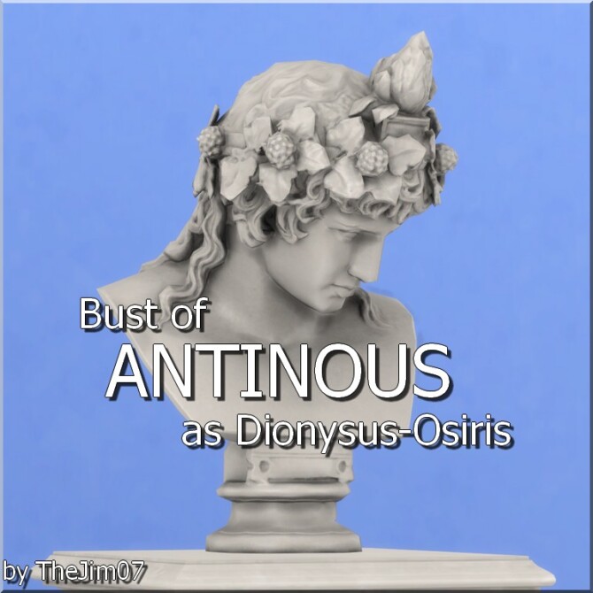 Bust of Antinous as Dionysus-Osiris by TheJim07 at Mod