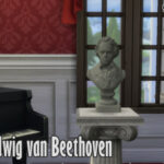 Bust of Ludwig van Beethoven at Virelai