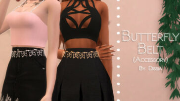 Butterfly Belt (Acc) by Dissia at TSR