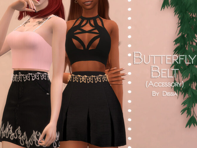 Butterfly Belt (Acc) by Dissia at TSR