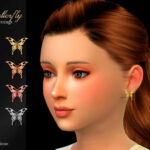 Butterfly Child Earrings by Suzue at TSR