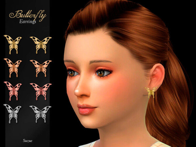 Butterfly Child Earrings by Suzue at TSR