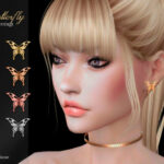 Butterfly Earrings by Suzue at TSR