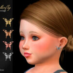 Butterfly Toddler Earrings by Suzue at TSR