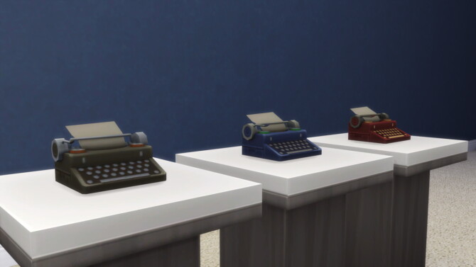 Buyable Antique Typewriter Without Case by xordevoreaux at Mod The Sims 4