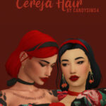 CEREJA HAIR at Candy Sims 4