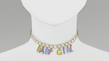 Accessories, Jewelry: CHOKER BABY GIRL – REDHEADSIMS. NEW MESH, Compatible with HQ Mod, Custom Thumbnail, All LOD’s.