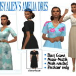 CLUMSYALIEN’S AMELIA DRESS at Sims4Sue