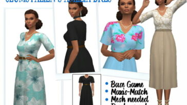 CLUMSYALIEN’S AMELIA DRESS at Sims4Sue