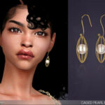 Caged Pearl Earrings by feyona at TSR