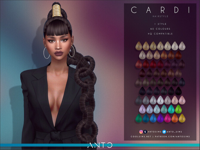 Cardi hair by Anto at TSR