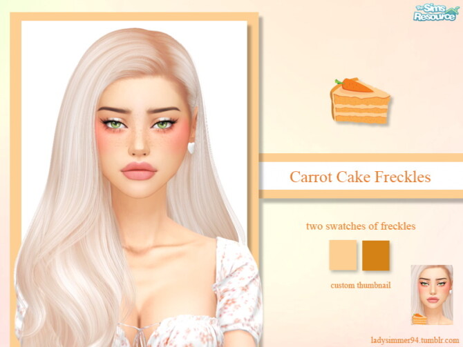 Carrot Cake Freckles by LadySimmer94 at TSR