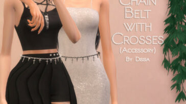 Chain Belt with Crosses by Dissia at TSR