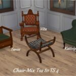 Chair-Mix TS2 to TS4 by Clara at All 4 Sims