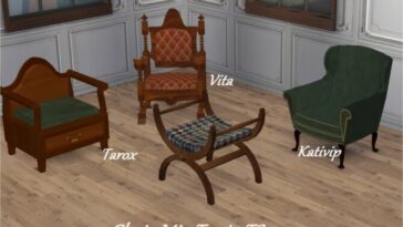 Chair-Mix TS2 to TS4 by Clara at All 4 Sims