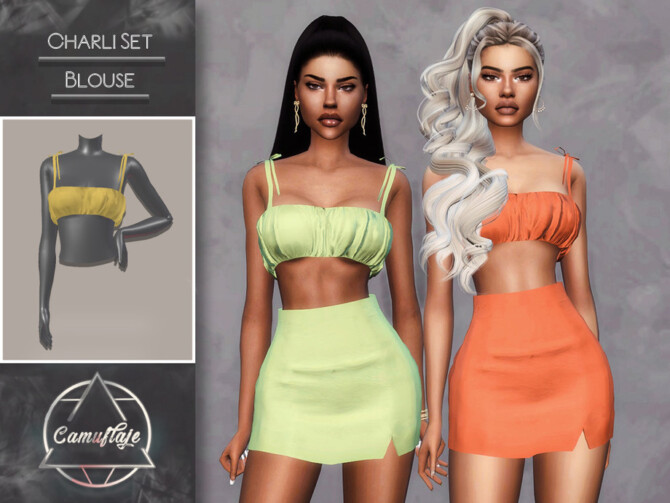 Charli Set Blouse by Camuflaje at TSR