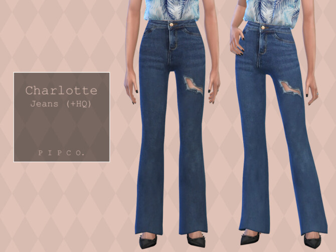 Charlotte Jeans (Bootcut) by Pipco at TSR