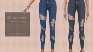 Charlotte Jeans (Ripped) by Pipco at TSR