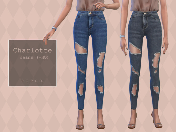 Charlotte Jeans (Ripped) by Pipco at TSR