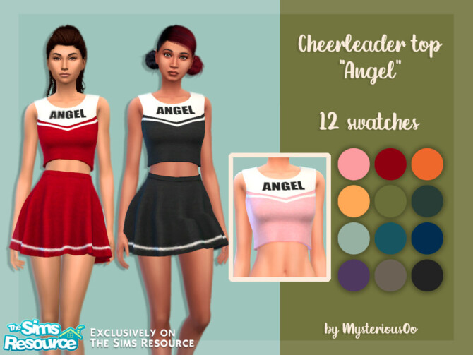 Cheerleader top Angel by MysteriousOo at TSR