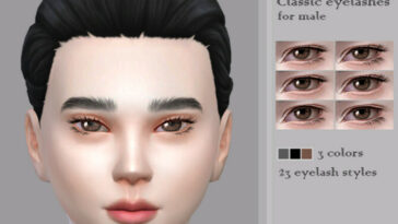 Classic eyelashes for male (Child) by coffeemoon at TSR