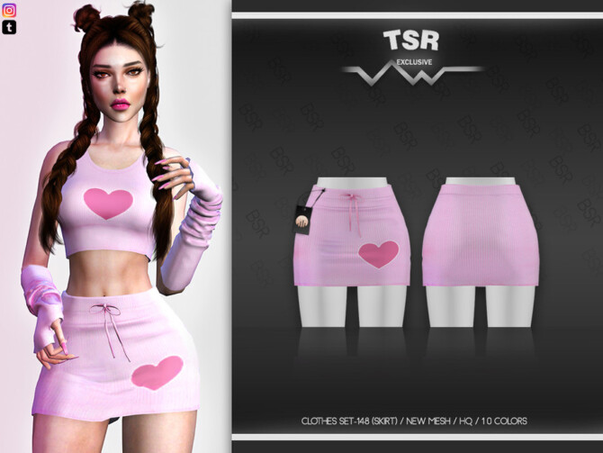 Clothes SET-148 (SKIRT) BD518 by busra-tr at TSR