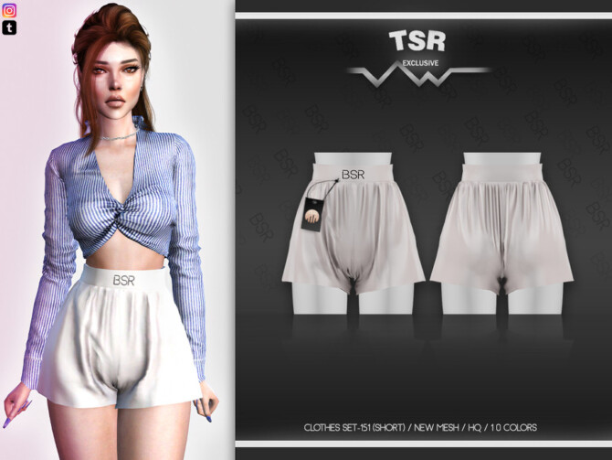 Clothes SET-151 (SHORTS) BD531 by busra-tr at TSR