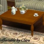 Coffee table by Clara at All 4 Sims