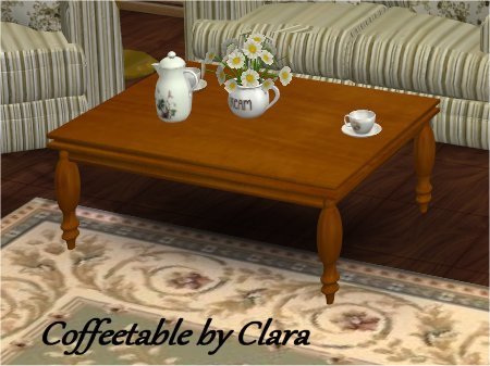 Coffee table by Clara at All 4 Sims