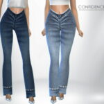 Confidence Denim Flare Jeans by Puresim at TSR