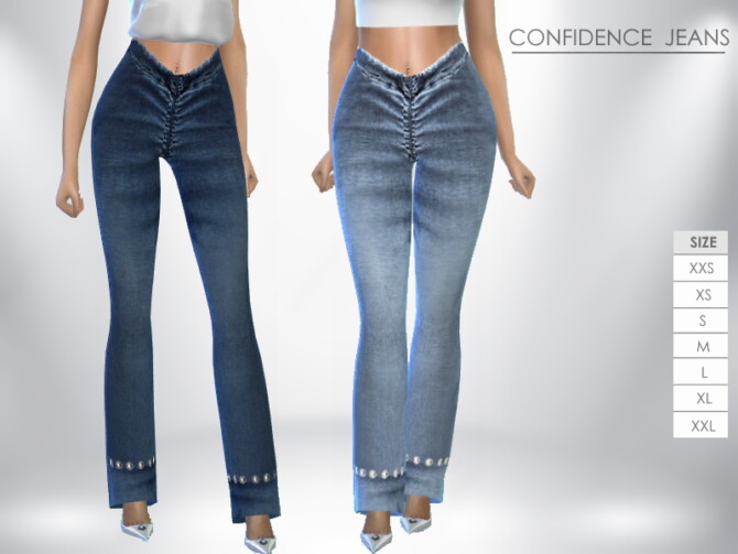 Confidence Denim Flare Jeans by Puresim at TSR