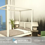 Contemporary Master Bedroom by SIMSBYLINEA at TSR