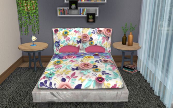 Conversion Bed Nebula TS3 to TS4 at Louisa Creations4Sims