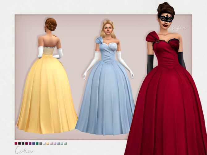 Cora fantasy ball gown by Sifix at TSR